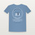 Prayers for the U.S.A. National Day of Prayer Christian Short Sleeve Tee with Philippians 4:6 (Emblem Badge) - Heather Blue