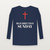 Resurrection Sunday Easter Christian Long Sleeve Tee (Holiday) - Navy