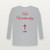 Ash Wednesday Lent Christian Long Sleeve Tee (Holiday Script) - Heather Gray
