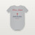 Risen Indeed Easter Christian Baby One Piece with Luke 24:34 (Holiday Script) - Heather Gray