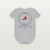 Pentecost Christian Baby Bodysuit with Acts 2:1 (Emblem Badge) - Heather Gray