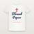 Blessed Papaw Christian Short Sleeve Tee (Family Script) - White
