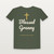Blessed Granny Christian Short Sleeve Tee (Family Script) - Military Green