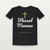 Blessed Mamaw Christian Women's Relaxed Tee (Family Script) - Black
