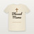 Blessed Mama Christian Women's Relaxed Tee (Family Script) - Natural