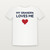 My Grandpa Loves Me Christian Youth Tee (Kids Block) - White