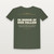 In Honor of Our Fallen Veteran Short Sleeve Tee with Psalm 91:2 (Star Banner) - Military Green