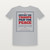 Support the Troops · Pray for Peace Veteran Short Sleeve Tee with Psalm 91:2 (Vintage Frame) - Heather Gray