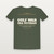 Gulf War Era Veteran Short Sleeve Tee with Psalm 46:1 (Star Banner) - Military Green