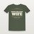 Proud Military Wife Veteran Short Sleeve Tee with Psalm 46:1 (Star Banner) - Military Green
