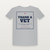 Thank a Vet Short Sleeve Tee with Psalm 46:1 (Vintage Frame) - Heather Gray