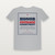 Honor · Courage · Commitment Veteran Short Sleeve Tee with Isaiah 6:8 (Vintage Frame) - Heather Gray