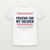 Praying for My Soldier Veteran Short Sleeve Tee with Isaiah 6:8 (Stars & Stripes) - White