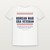 Korean War Era Veteran Short Sleeve Tee with Isaiah 6:8 (Stars & Stripes) - White