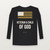 Veteran & Child of God Long Sleeve Tee (Flag) - Black