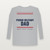 Proud Military Dad Veteran Long Sleeve Tee (Stars & Stripes) - Heather Gray