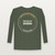 Proud Military Grandma Veteran Long Sleeve Tee (Badge) - Military Green