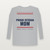 Proud Veteran Mom Long Sleeve Tee (Stars & Stripes) - Heather Gray