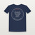 James 1:3 KJV Christian T-Shirt (Round Badge) - Navy