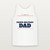 Proud Military Dad Veteran Tank Top (Star Banner) - White