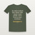 Revelation 22:20 KJV Christian T-Shirt (Cross) - Military Green