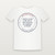 Matthew 22:39 KJV Christian T-Shirt (Round Badge) - White