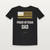 Proud Veteran Dad Youth Tee (Flag) - Black