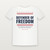 Defender of Freedom Veteran Youth Tee with Psalm 91:11 (Stars & Stripes) - White