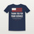 Thank You for Your Service Veteran Youth Tee with Psalm 91:11 (Flag) - Navy