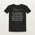 Psalm 23:3 KJV Christian T-Shirt (Script) - Black