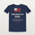 Presidents Day Presidents' Day Christian Short Sleeve Tee with Psalm 33:12 (Holiday) - Navy