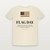 Flag Day Christian Short Sleeve Tee with Psalm 33:12 (Holiday) - Natural
