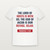 Psalm 46:11 KJV Christian T-Shirt (Bold Type) - White