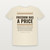 Freedom Has a Price Patriotic Short Sleeve Tee with 2 Chronicles 7:14 (Stars & Stripes) - Natural