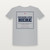 Freedom Lives Here Patriotic Short Sleeve Tee with John 8:36 (Vintage Frame) - Heather Gray