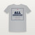 All American Patriotic Short Sleeve Tee with John 8:36 (Vintage Frame) - Heather Gray