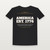 America · Est. 1776 Patriotic Short Sleeve Tee with 2 Corinthians 3:17 (Star Banner) - Black