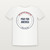 Pray for America Patriotic Women's Relaxed Tee (Badge) - White