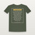Isaiah 54:17 KJV Christian T-Shirt (Framed) - Military Green