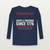 Faith & Freedom Since 1776 Patriotic Long Sleeve Tee (Stars & Stripes) - Navy