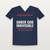 Under God · Indivisible Patriotic V-Neck Tee (Stars & Stripes) - Navy