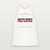 Faith Built This Nation Patriotic Women's Racerback Tank (Star Banner) - White