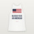 Blessed to Be an American Patriotic Women's Racerback Tank (Flag) - White