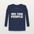 We the People Patriotic Youth Long Sleeve Tee (Star Banner) - Navy