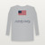 Flag Day Christian Youth Long Sleeve Tee (Holiday) - Heather Gray