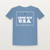 Good Old U.S.A. Patriotic Toddler Tee (Vintage Frame) - Heather Blue