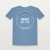 America · Est. 1776 Patriotic Toddler Tee (Badge) - Heather Blue