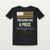 Freedom Has a Price Patriotic Toddler Tee with Psalm 144:15 (Flag) - Black