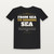 From Sea to Shining Sea Patriotic Toddler Tee with Psalm 144:15 (Star Banner) - Black