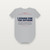 I Stand for the Anthem Patriotic Baby One Piece with Galatians 5:13 (Star Banner) - Heather Gray